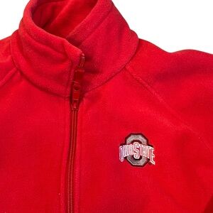 Ohio State Buckeyes Columbia Fleece‎ Jacket Women’s Size Small Red Zip Up